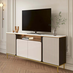 Modern Beige MDF TV Stand For 60-69 Inch TVs