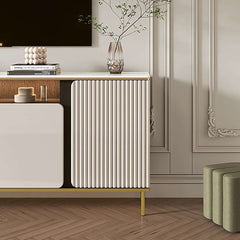 Modern Beige MDF TV Stand For 60-69 Inch TVs