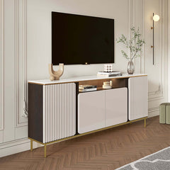 Modern Beige MDF TV Stand For 60-69 Inch TVs Main Product Image