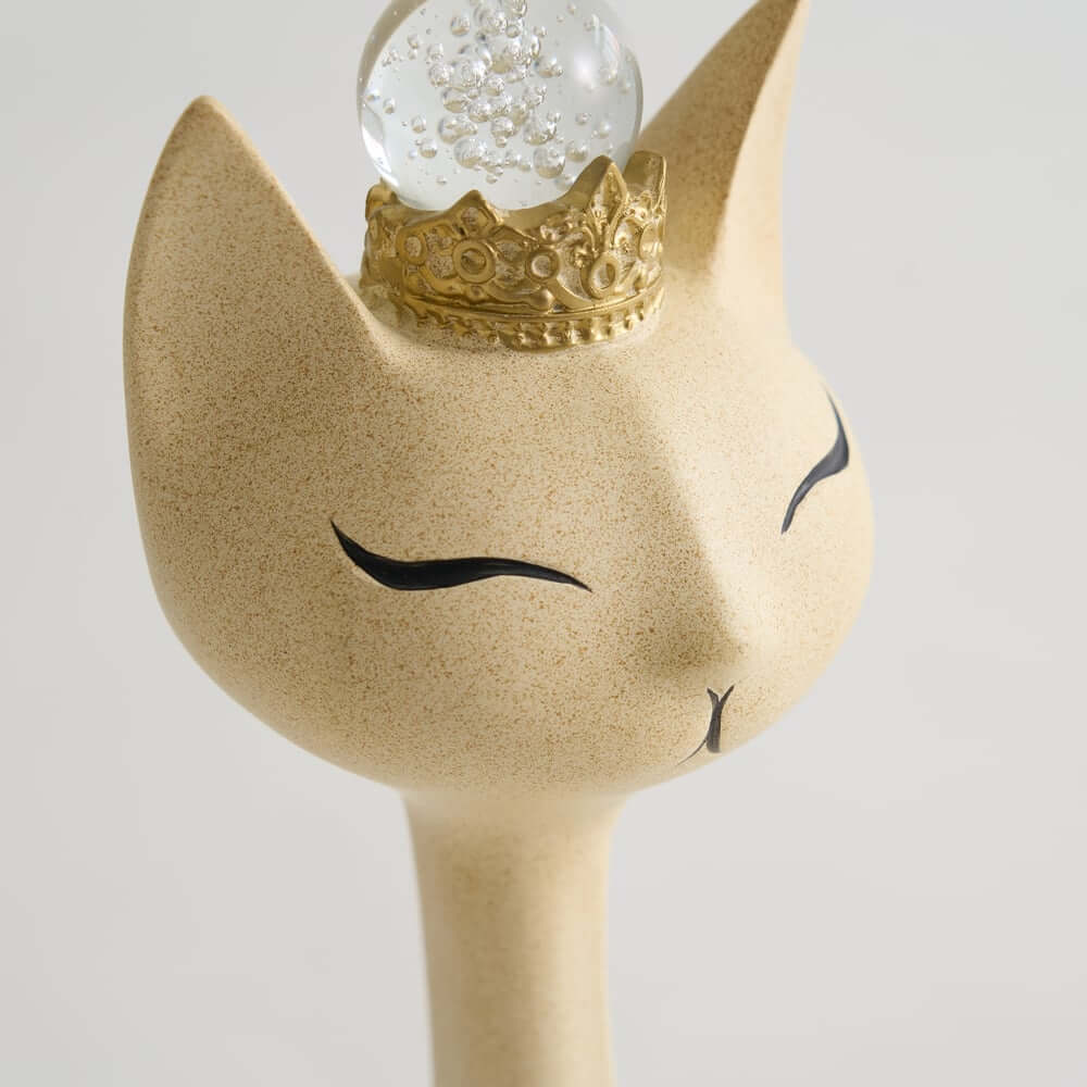 Modern Beige Resin Animal Sculptures for Living Room Decor