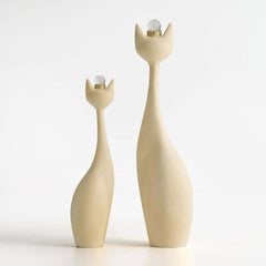 Modern Beige Resin Animal Sculptures for Living Room Decor