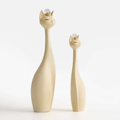 Modern Beige Resin Animal Sculptures for Living Room Decor