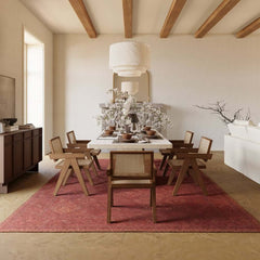 Modern Beige Sintered Stone Rectangle Dining Table Set