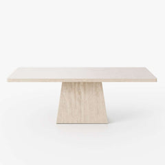 Modern Beige Sintered Stone Rectangle Dining Table Set