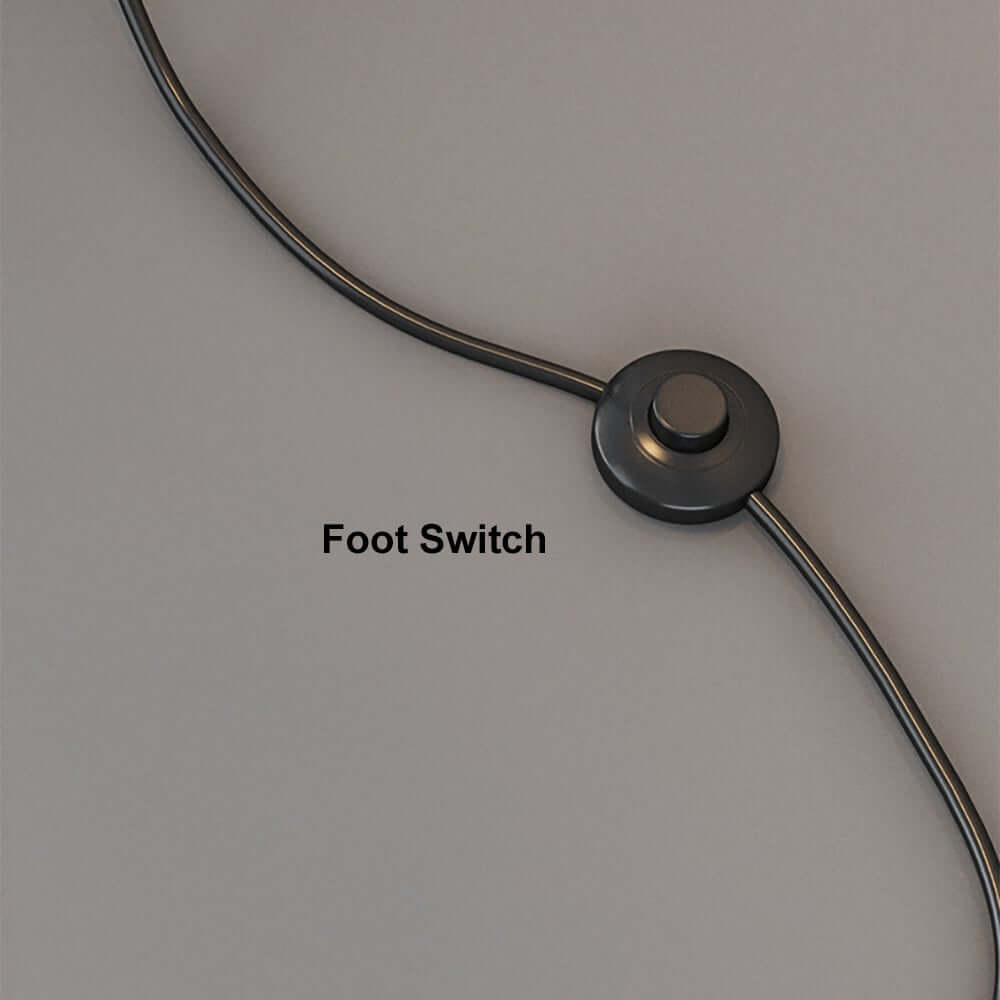 Modern Black and Gold Glass Floor Lamp with Ambient Lighting