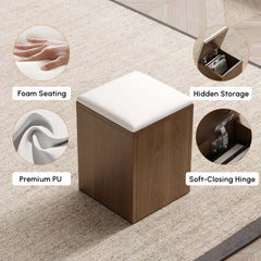Modern Black Coffee Table with Storage Drawers & Wheels