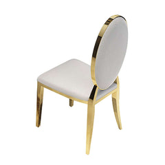 Modern Black Faux Leather Side Chairs With Gold Legs, Set Of 2