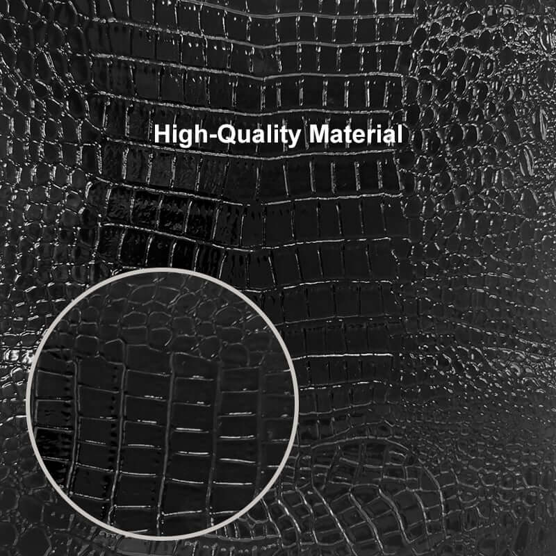 Modern Black Faux Leather Side Chairs With Gold Legs, Set Of 2