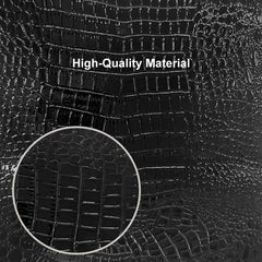 Modern Black Faux Leather Side Chairs With Gold Legs, Set Of 2