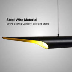 Modern Black & Gold Aluminum Kitchen Island Pendant Light