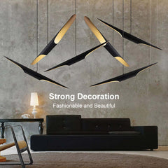 Modern Black & Gold Aluminum Kitchen Island Pendant Light