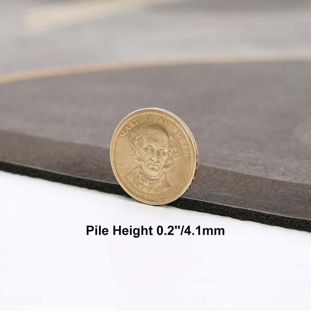 Modern Black & Gold Geometric Bath Rug Set in Rubber