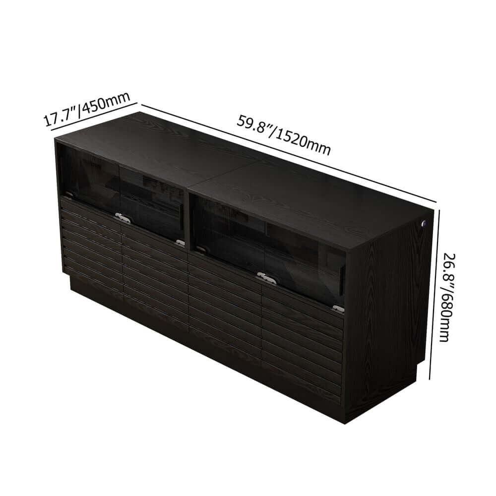 Modern Black MDF Coffee Table Set With Storage Drawers Dimensions
