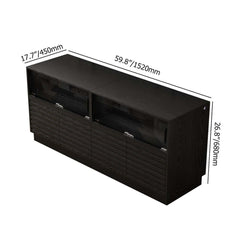 Modern Black MDF Coffee Table Set With Storage Drawers Dimensions