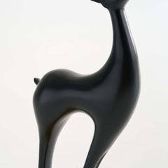 Modern Black Plastic Deer Floor Lamp with Dimmable Light