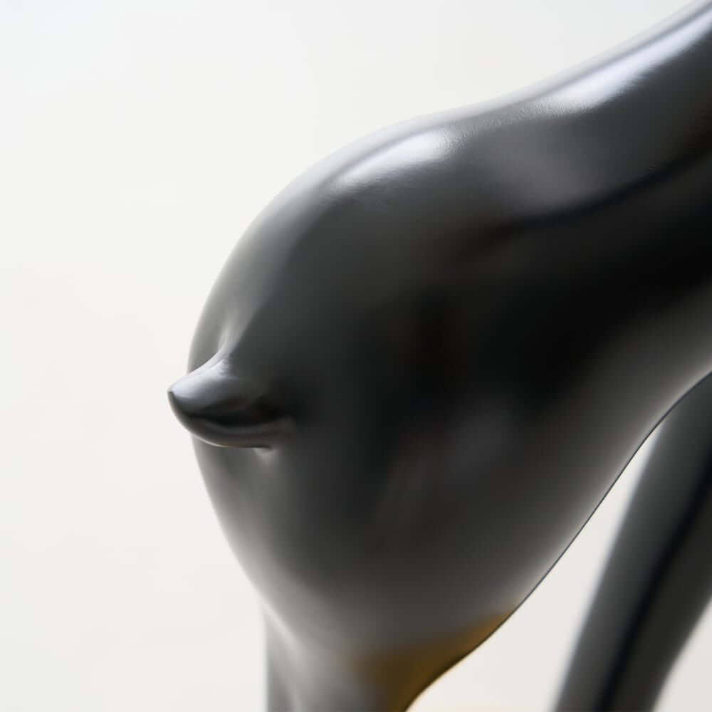 Modern Black Plastic Deer Floor Lamp with Dimmable Light