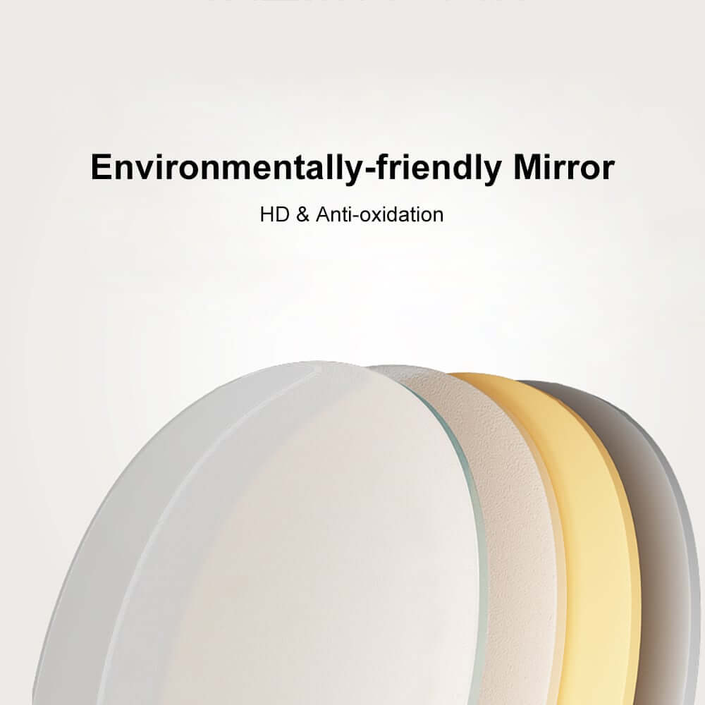 Modern Black Plywood LED Lighted Medicine Cabinet with Shelves