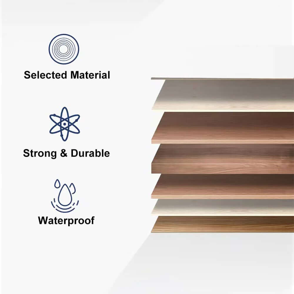 Modern Black Sintered Stone Bathroom Vanity with Undermount Sink