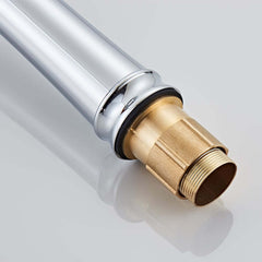 Modern Black Waterfall Bathroom Faucet with Single Lever Handle