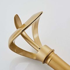 Modern Black Waterfall Bathroom Faucet with Single Lever Handle