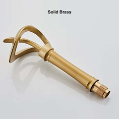 Modern Black Waterfall Bathroom Faucet with Single Lever Handle