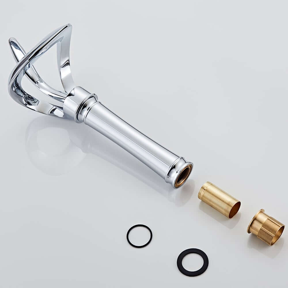 Modern Black Waterfall Bathroom Faucet with Single Lever Handle