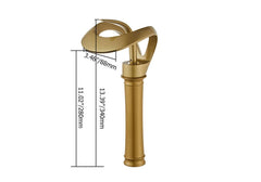 Modern Black Waterfall Bathroom Faucet with Single Lever Handle Dimensions