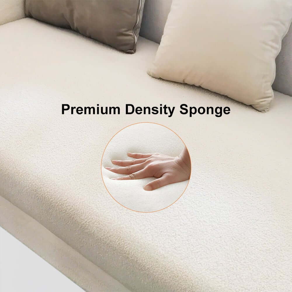 Modern Boucle 3-Seater Sofa With Round Arms