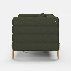 Modern Boucle Modular Sofa With Gold Legs