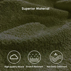 Modern Boucle Modular Sofa With Gold Legs