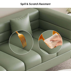 Modern Boucle Modular Sofa With Gold Legs