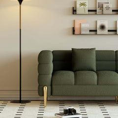 Modern Boucle Modular Sofa With Gold Legs