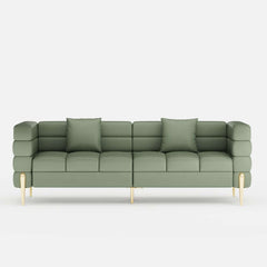 Modern Boucle Modular Sofa With Gold Legs