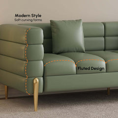 Modern Boucle Modular Sofa With Gold Legs