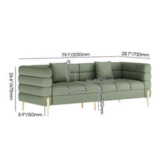 Modern Boucle Modular Sofa With Gold Legs Dimensions
