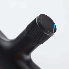 Modern Brass Bathroom Sink Faucet with Waterfall Spout and Knob Handle