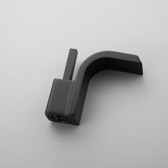 Modern Brass Bathroom Sink Faucet with Waterfall Spout and Lever Handle