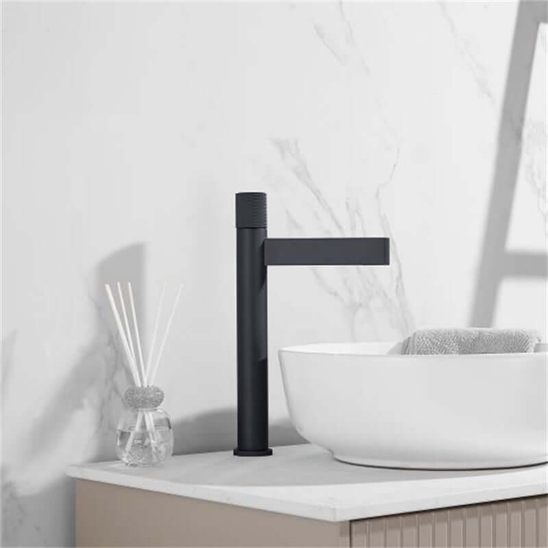 Modern Brass Vessel Bathroom Faucet with Waterfall Spout