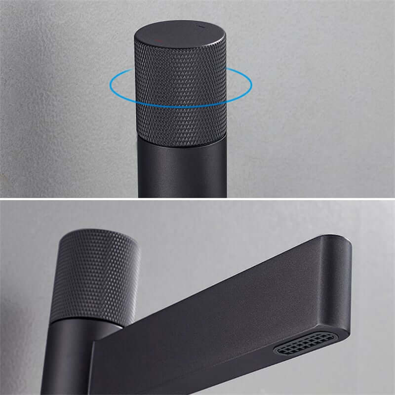 Modern Brass Vessel Bathroom Faucet with Waterfall Spout