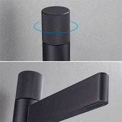 Modern Brass Vessel Bathroom Faucet with Waterfall Spout