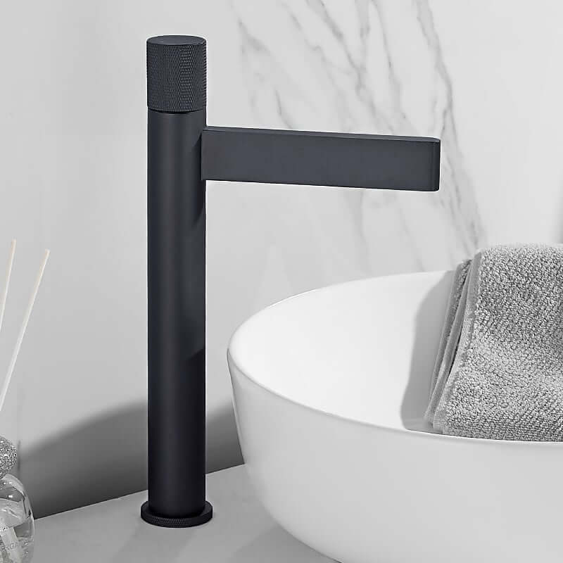 Modern Brass Vessel Bathroom Faucet with Waterfall Spout Main Product Image