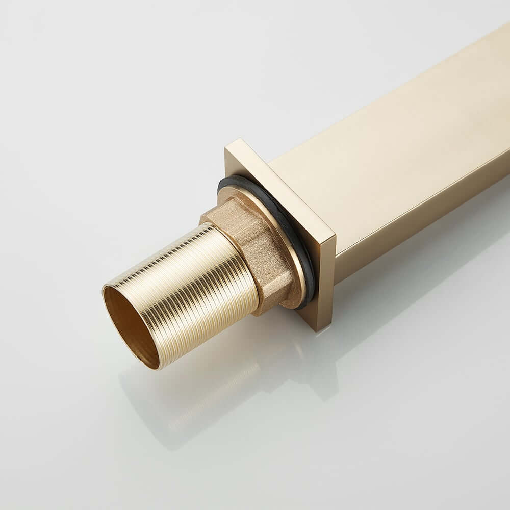 Modern Brass Vessel Faucet with Waterfall Spout and Lever Handle