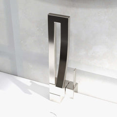 Modern Brass Waterfall Bathroom Faucet with Single Handle