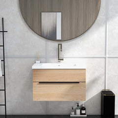 Modern Brass Waterfall Bathroom Faucet with Single Handle
