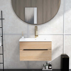 Modern Brass Waterfall Bathroom Faucet with Single Handle