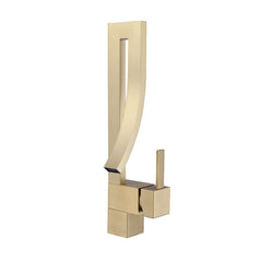 Modern Brass Waterfall Bathroom Faucet with Single Handle