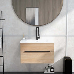 Modern Brass Waterfall Bathroom Faucet with Single Handle
