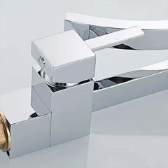 Modern Brass Waterfall Bathroom Faucet with Single Handle