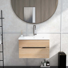 Modern Brass Waterfall Bathroom Faucet with Single Handle