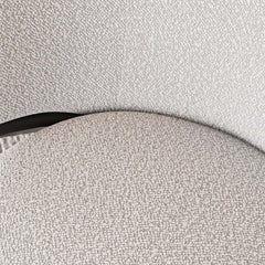 Modern Chenille Arm Chairs Set, White & Gray, Metal Frame